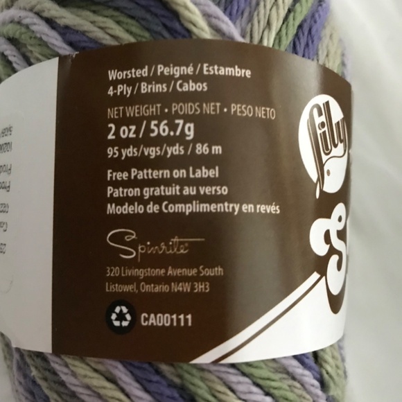 5-Pack Lily Sugar'n Cream Worsted Crochet Yarn Fiber Set Bundle Lot - Picture 7 of 8